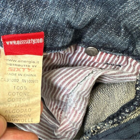 MISS SIXTY Jeans Women Size 28 Low Rise Y2K Vintage Logo - Picture 12 of 12